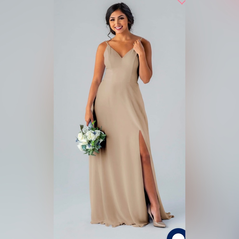 Kennedy Blue Sophie Bridesmaid’s dress in Latte